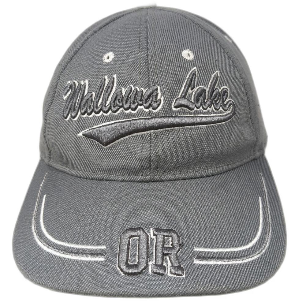 Dimco Apparel Baseball Cap Gray One Size Wallowa Lake Oregon Strapback Hat